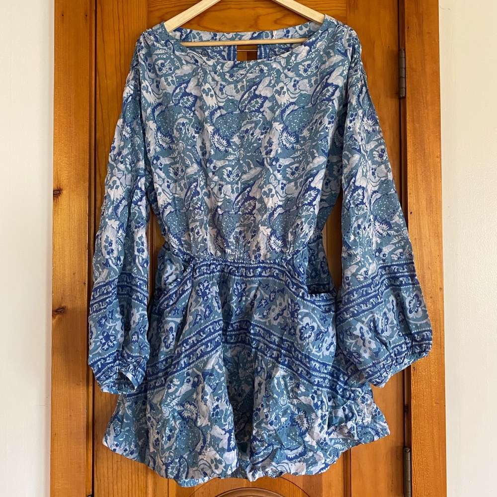 Free people open back flowy dress